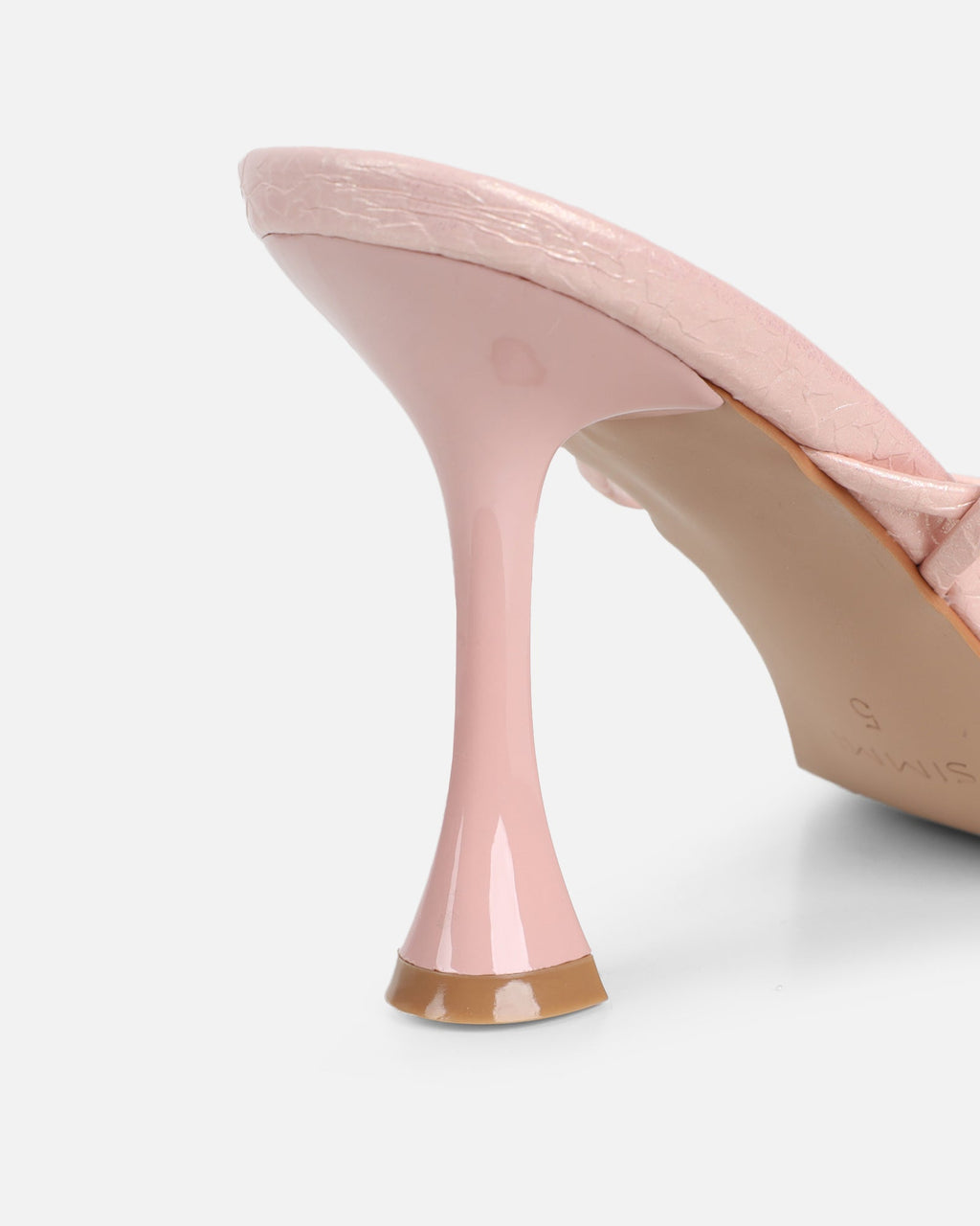 Pixar Pink Metallic Tie Up Heeled Sandals