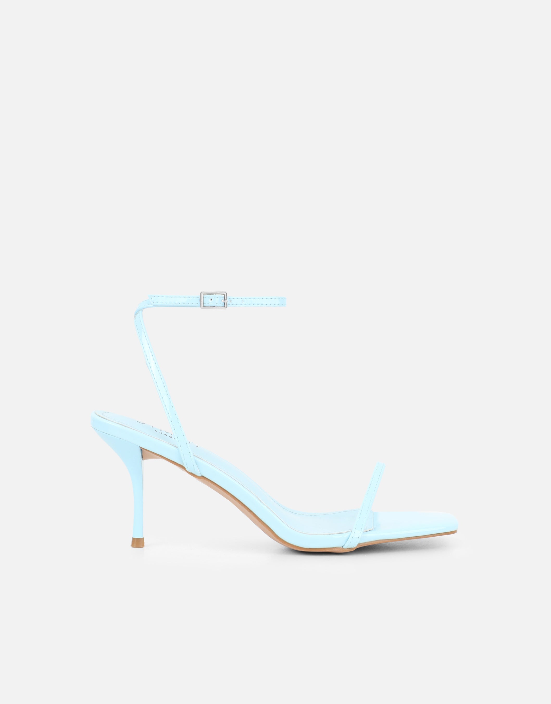 Lula Blue Patent Heeled Sandals