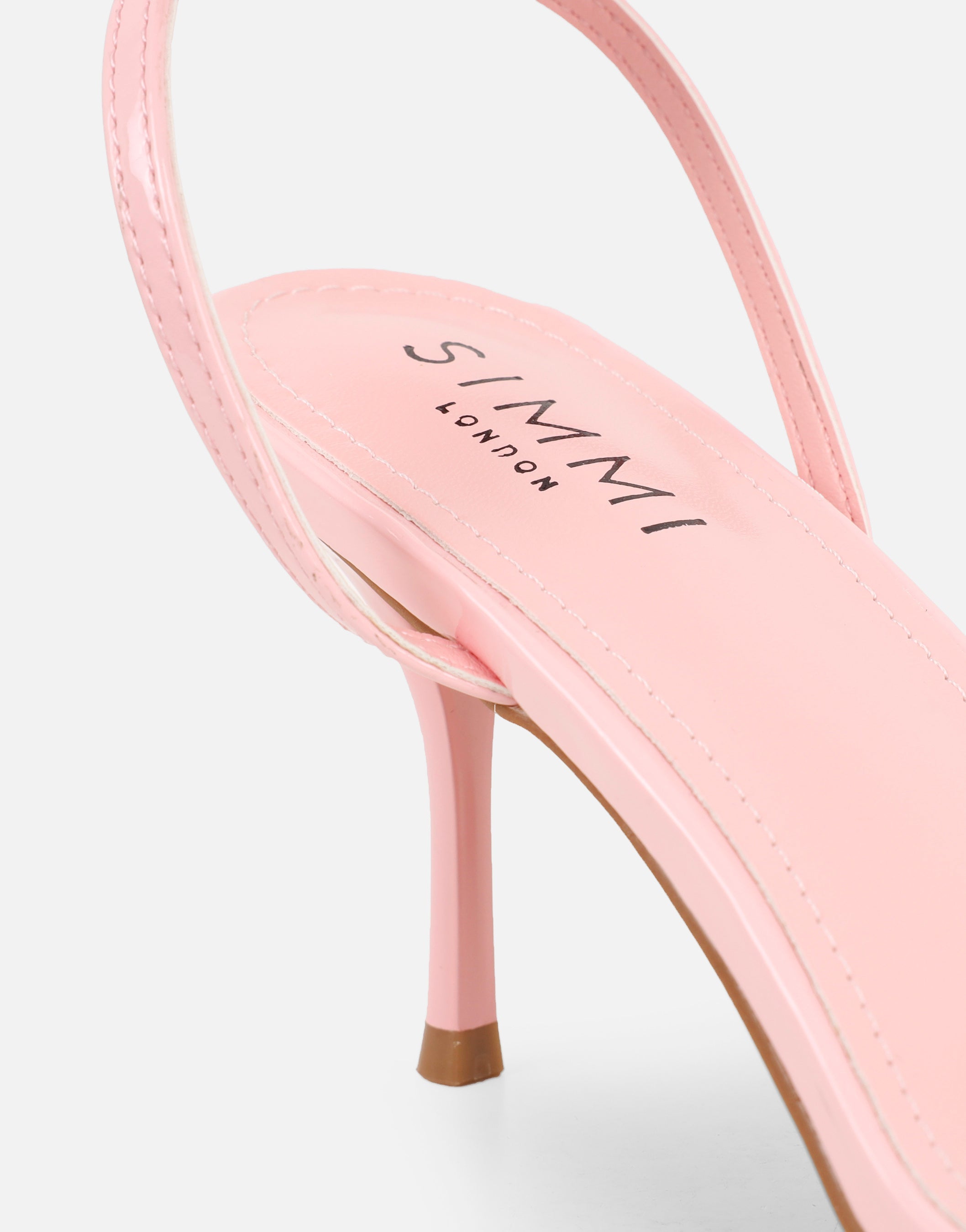 Lula Pink Patent Heeled Sandals