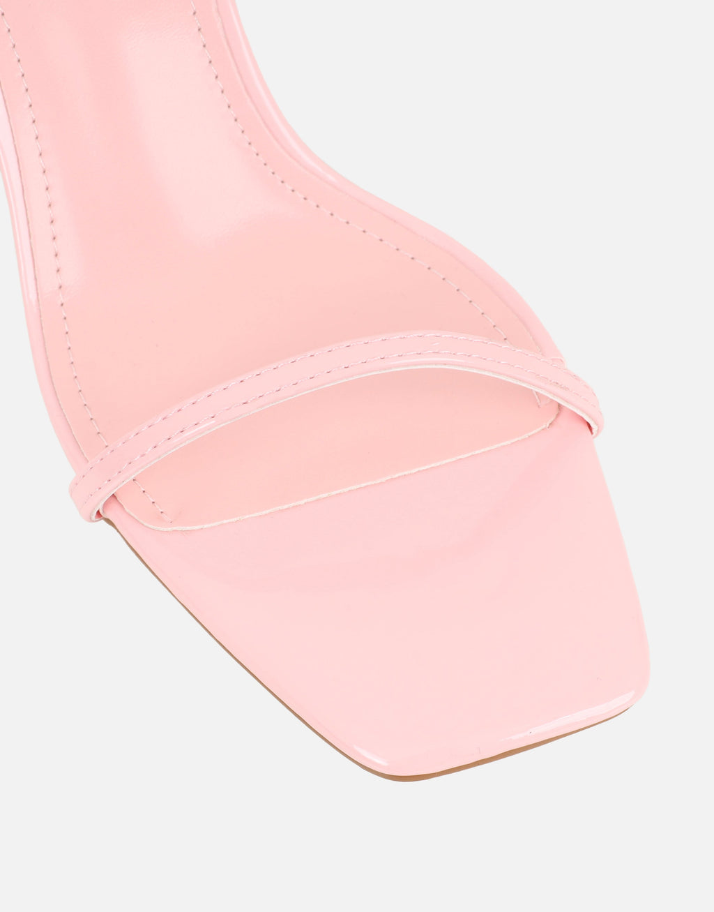 Lula Pink Patent Heeled Sandals
