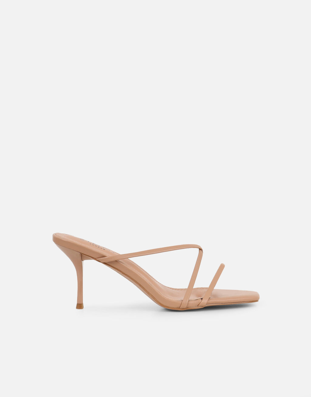 Elena Beige Strappy Mules