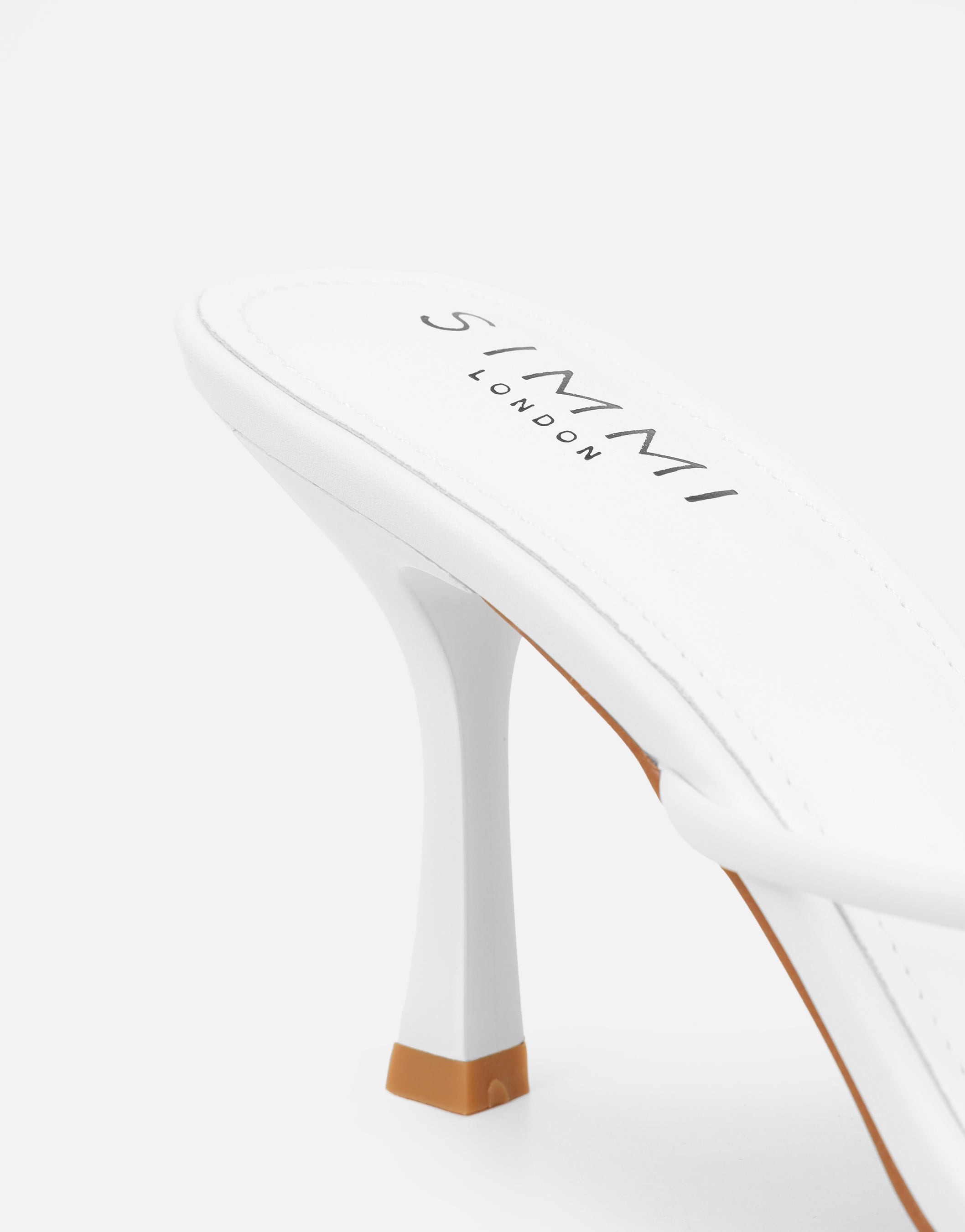 Tapioca White Knot Detail Mules
