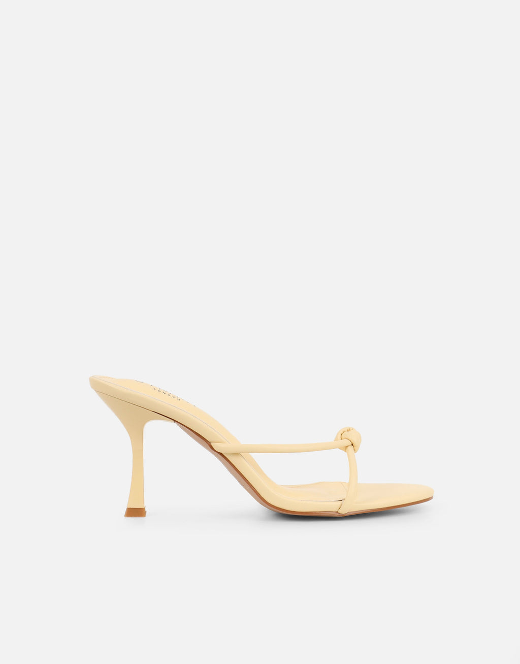 Tapioca Yellow Knot Detail Mules