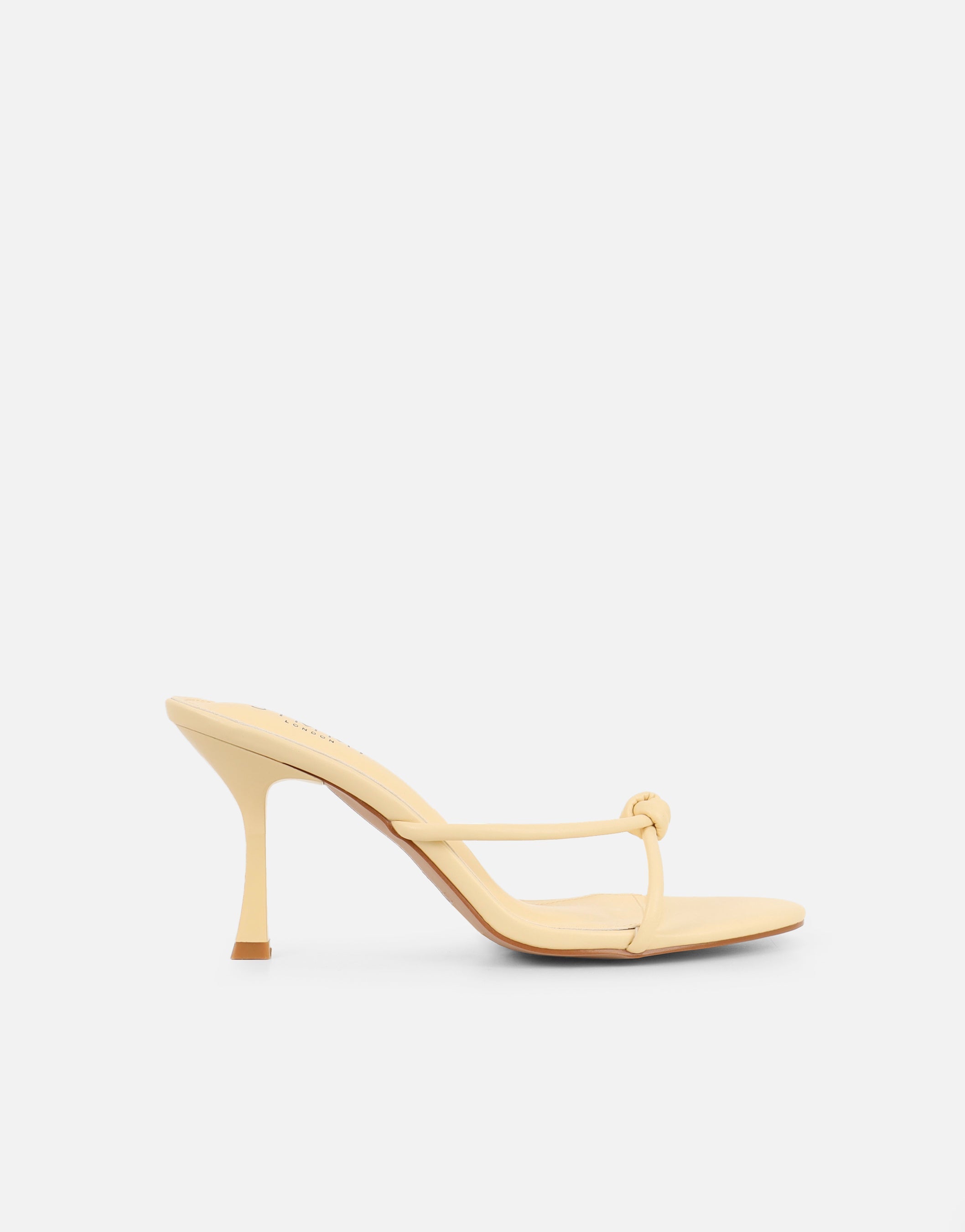 Tapioca Yellow Knot Detail Mules