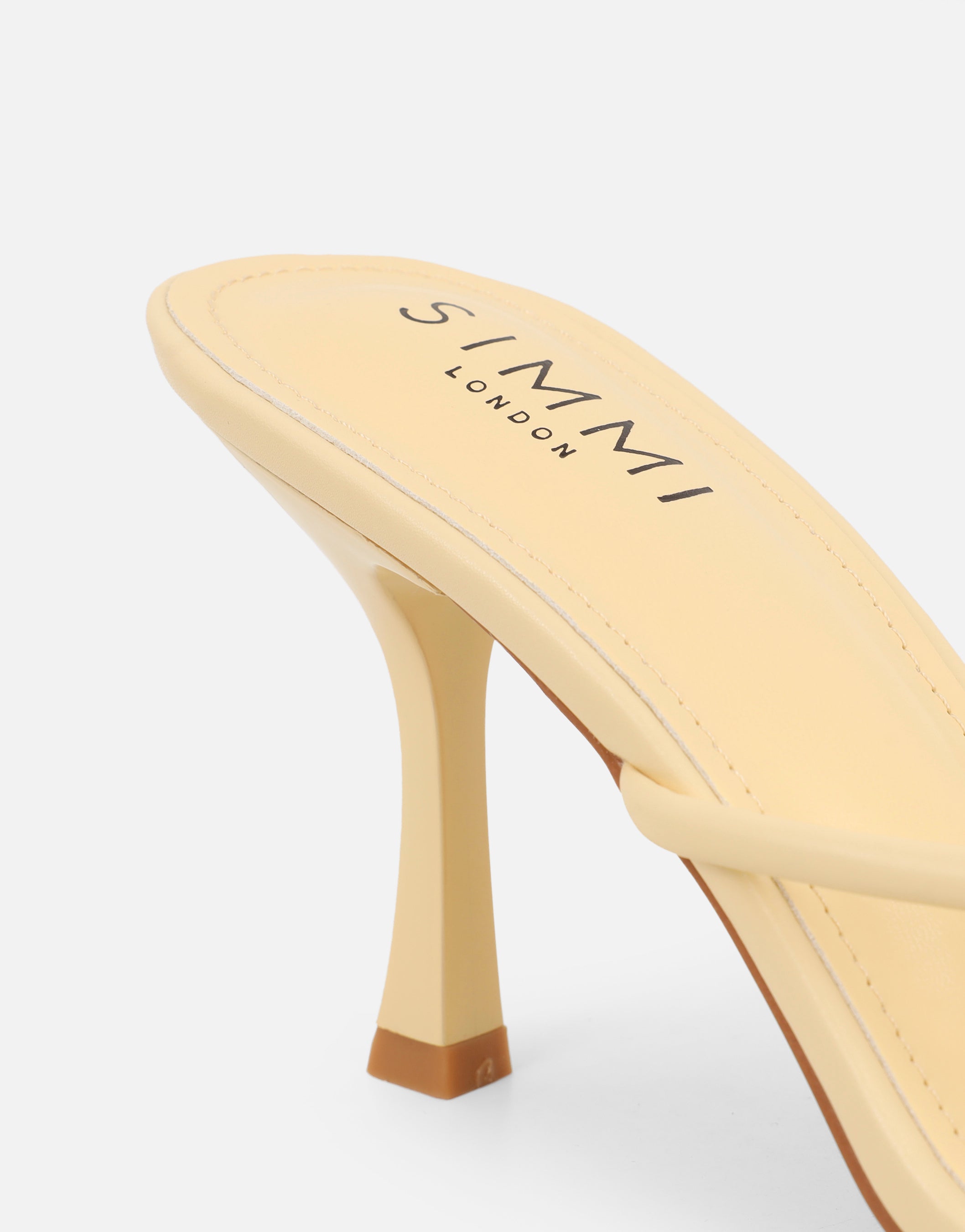 Tapioca Yellow Knot Detail Mules
