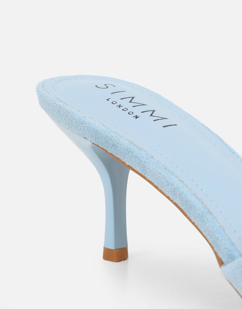 Hux Blue Suede Mules