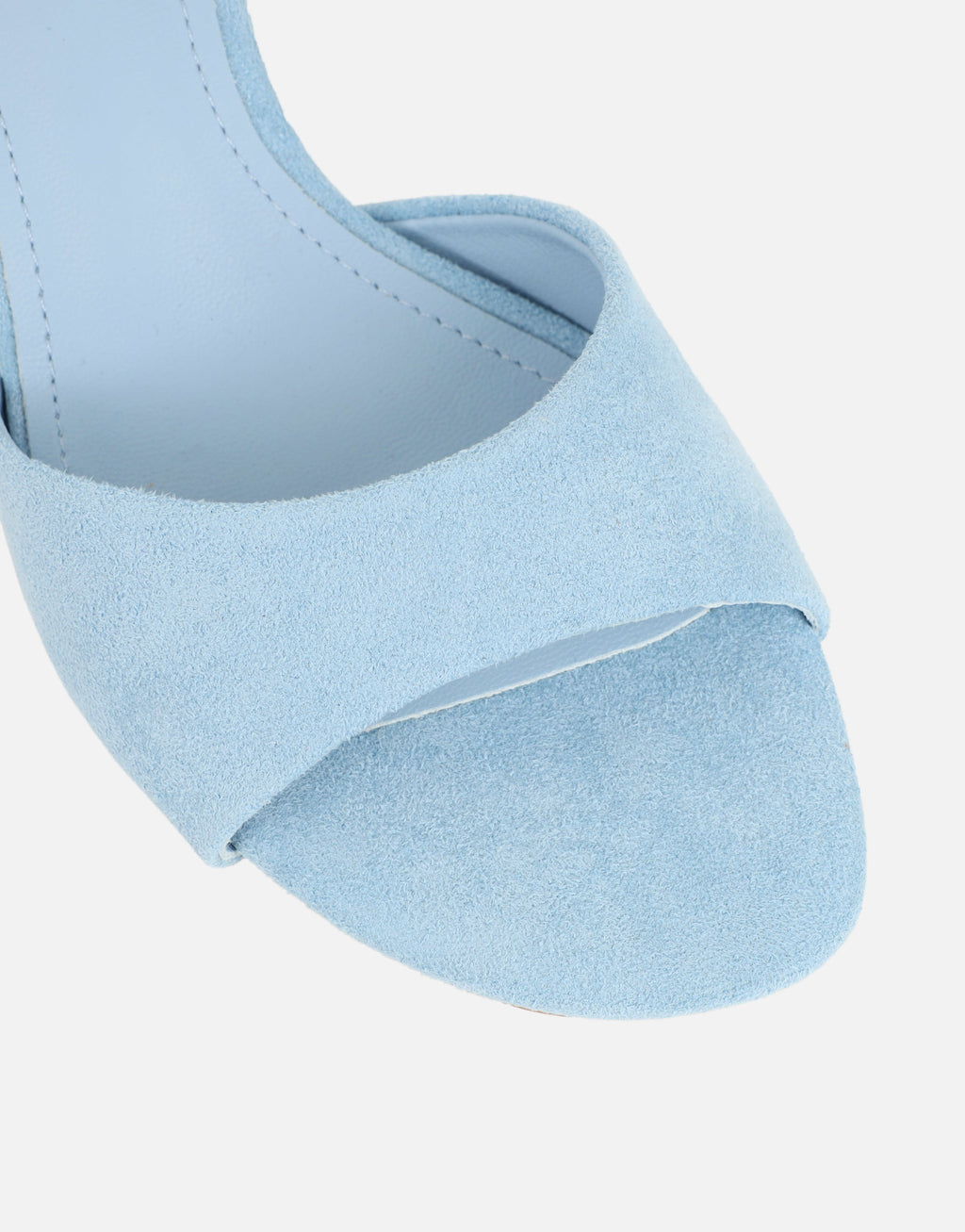 Hux Blue Suede Mules