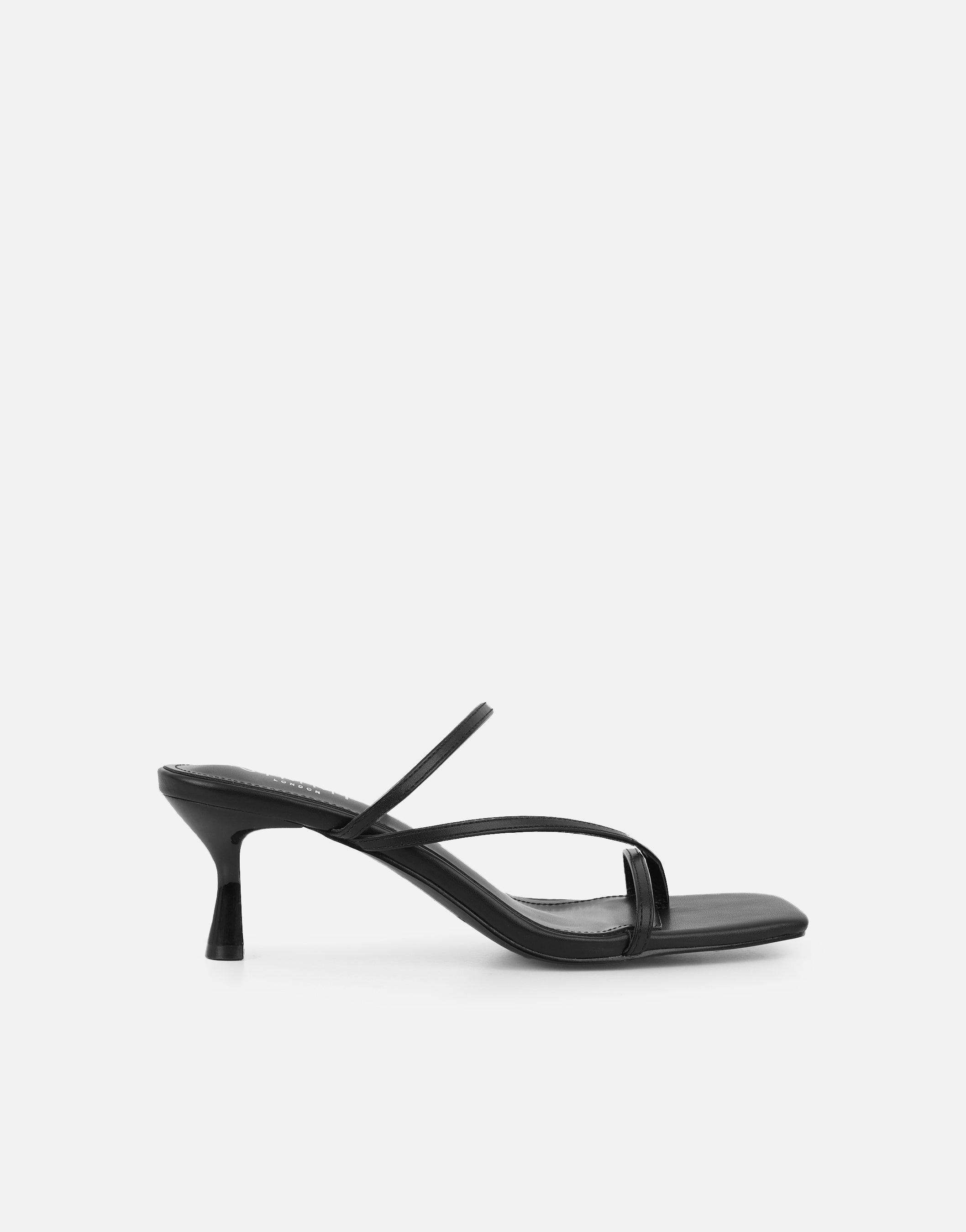 Jenna Black Toe Post Mules