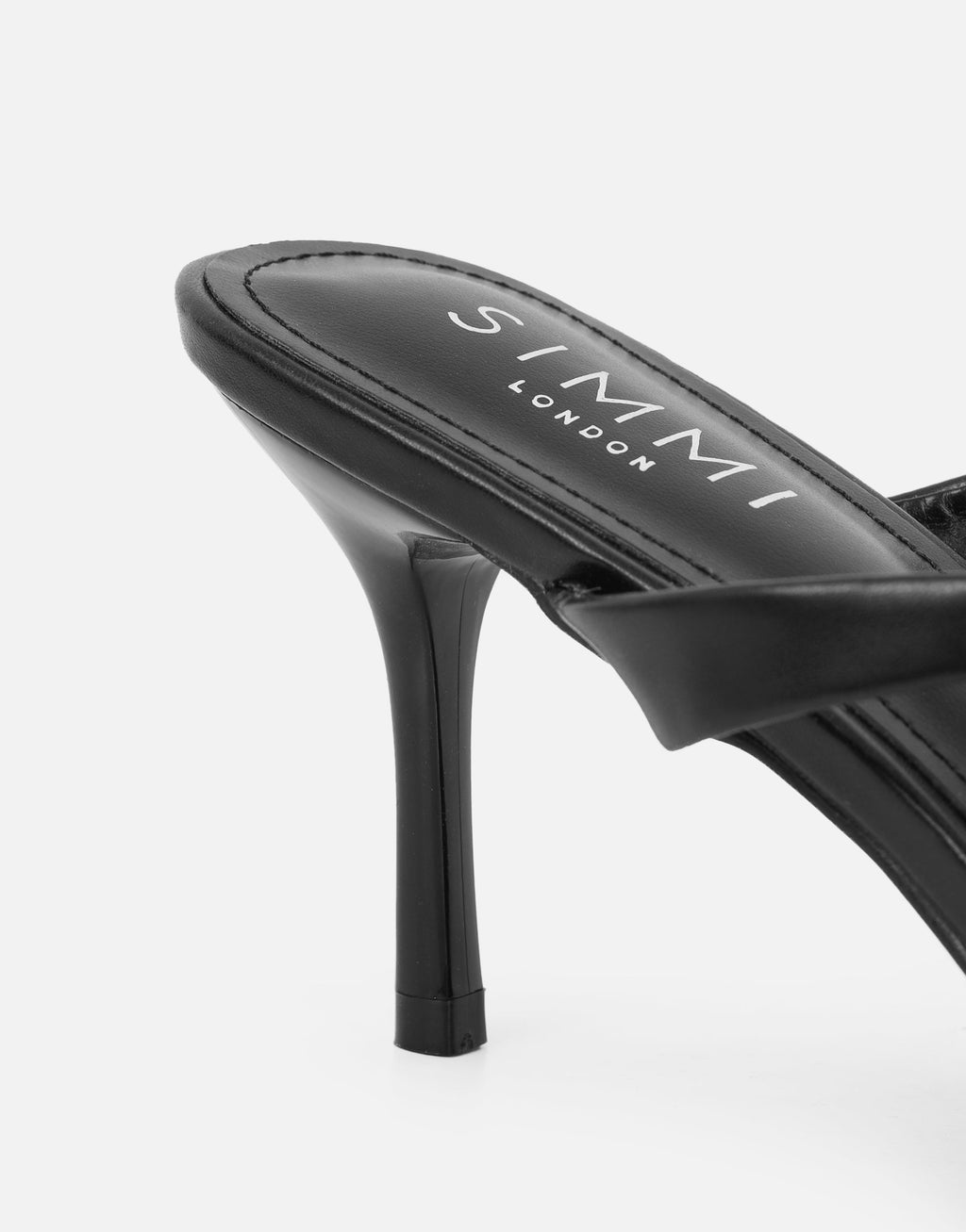 Pearl Black Mules