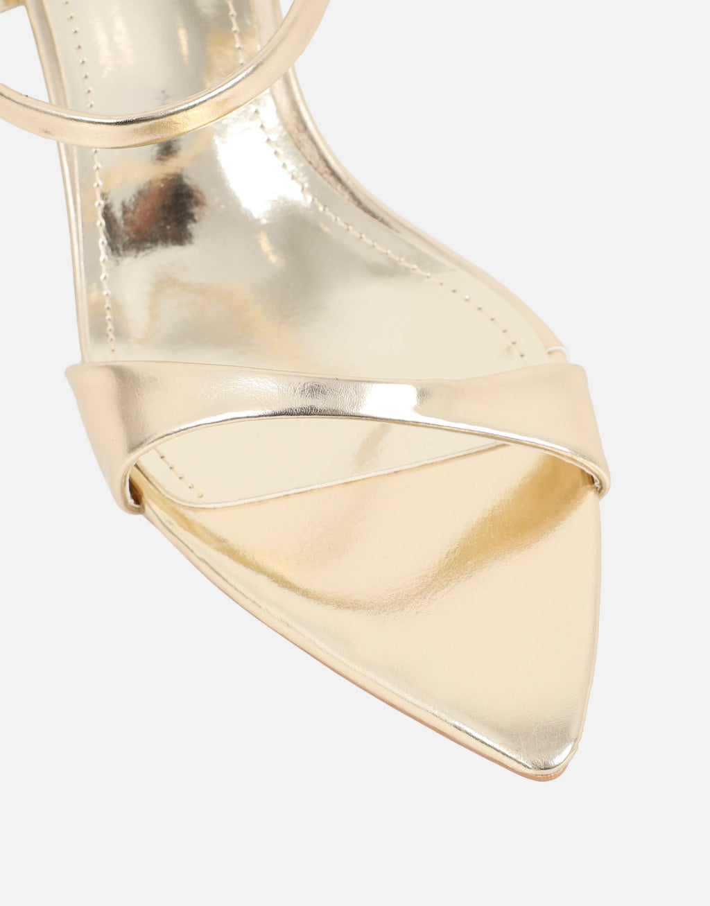 Pearl Gold Metallic Mules