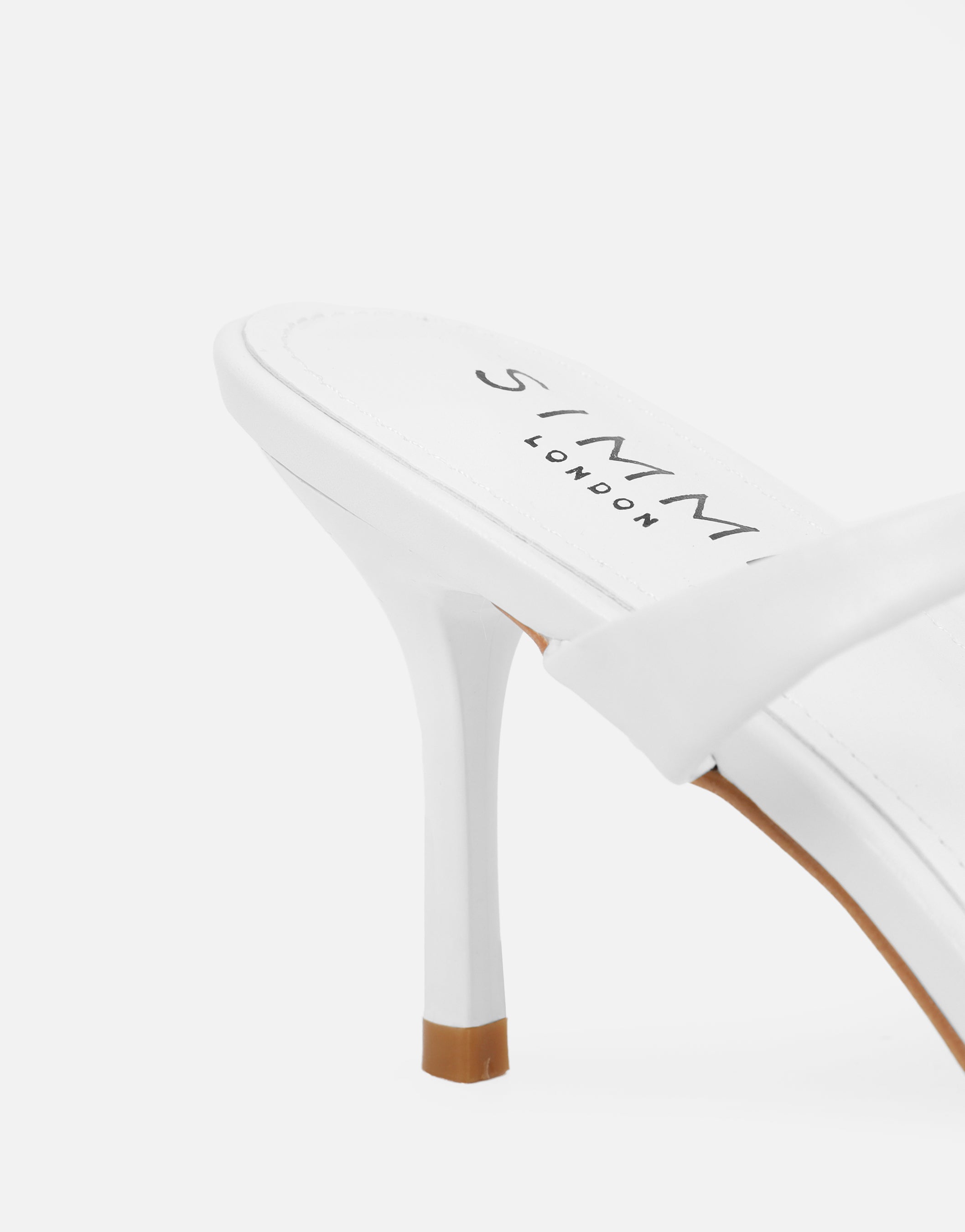 Pearl White Mules
