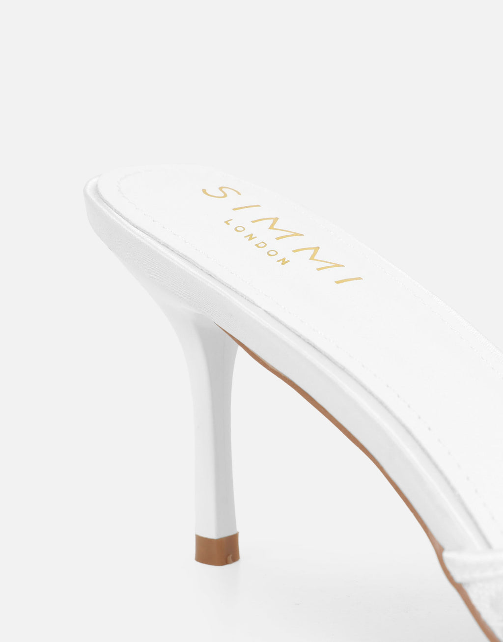 Fiorella White Lace Mules
