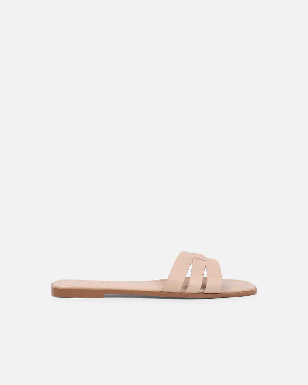 Jorja Nude Slip On Flat Sandals