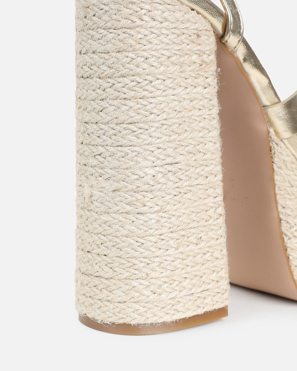 Papzi Gold Metallic Platform Heeled Sandals