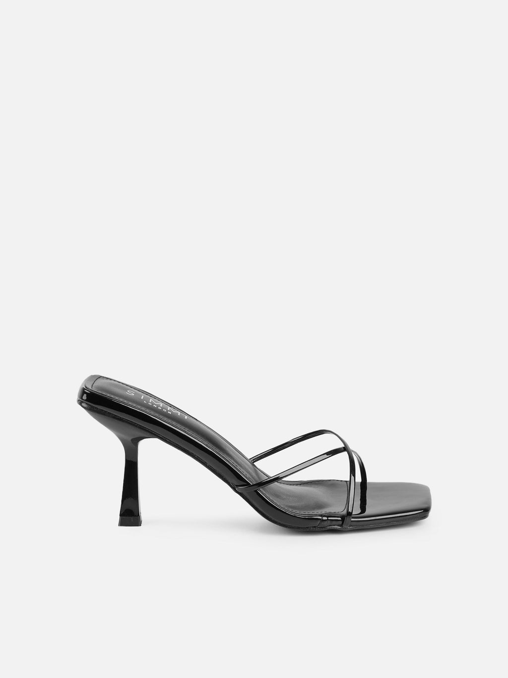 Sameel Black Patent Mules