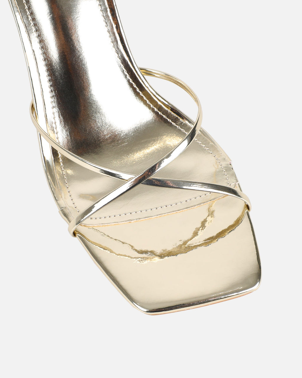 Sameel Gold Mirror Mules