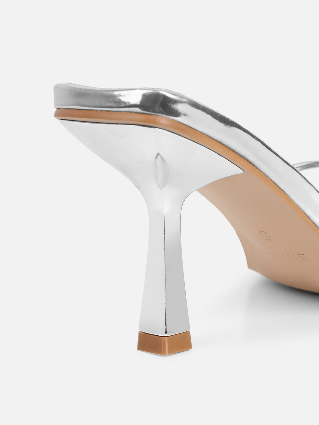 Sameel Silver Mirror Mules