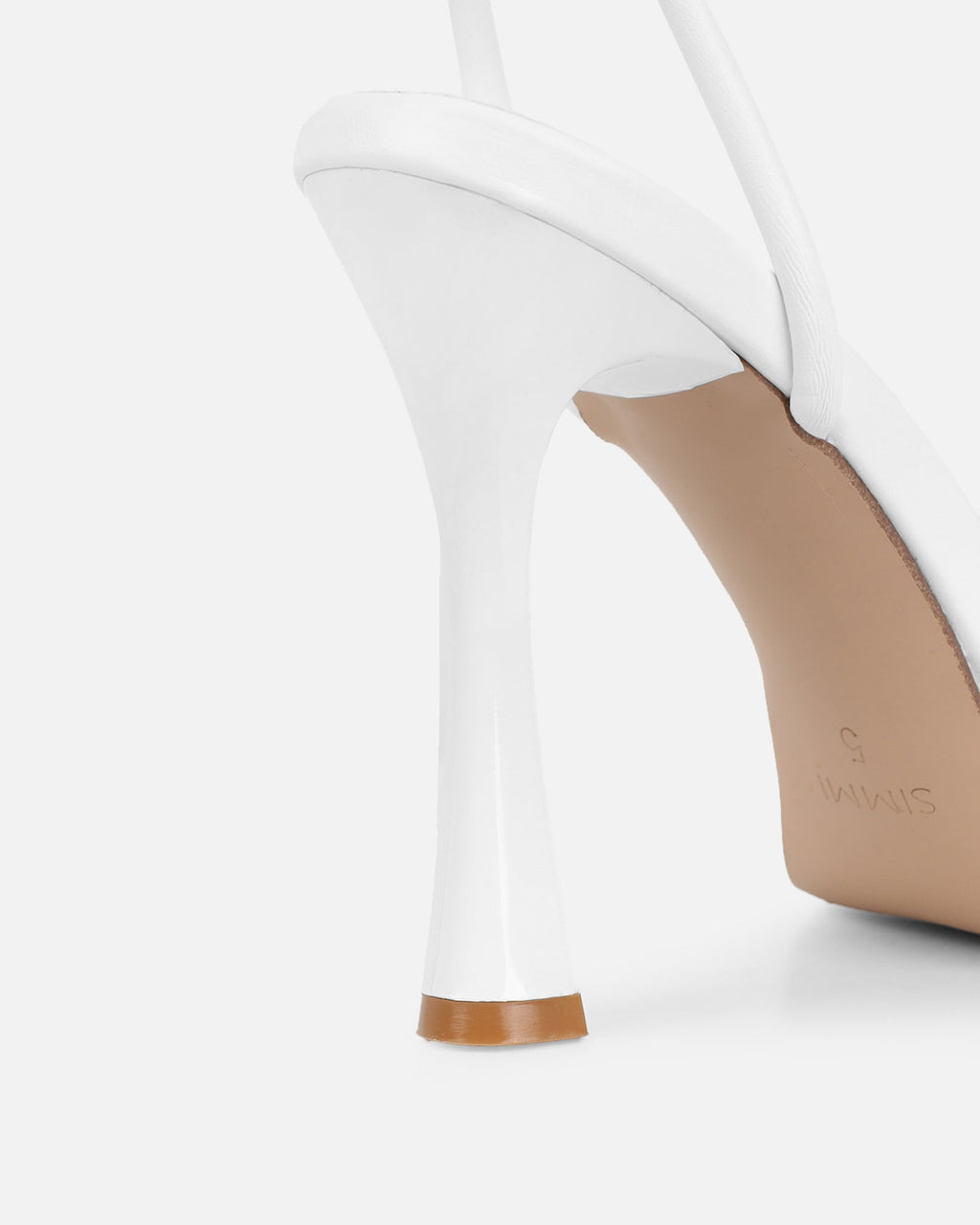 Toff White Mini Platform Heeled Sandals