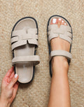 Adelle Stone Nubuck Chunky Footbed Slides