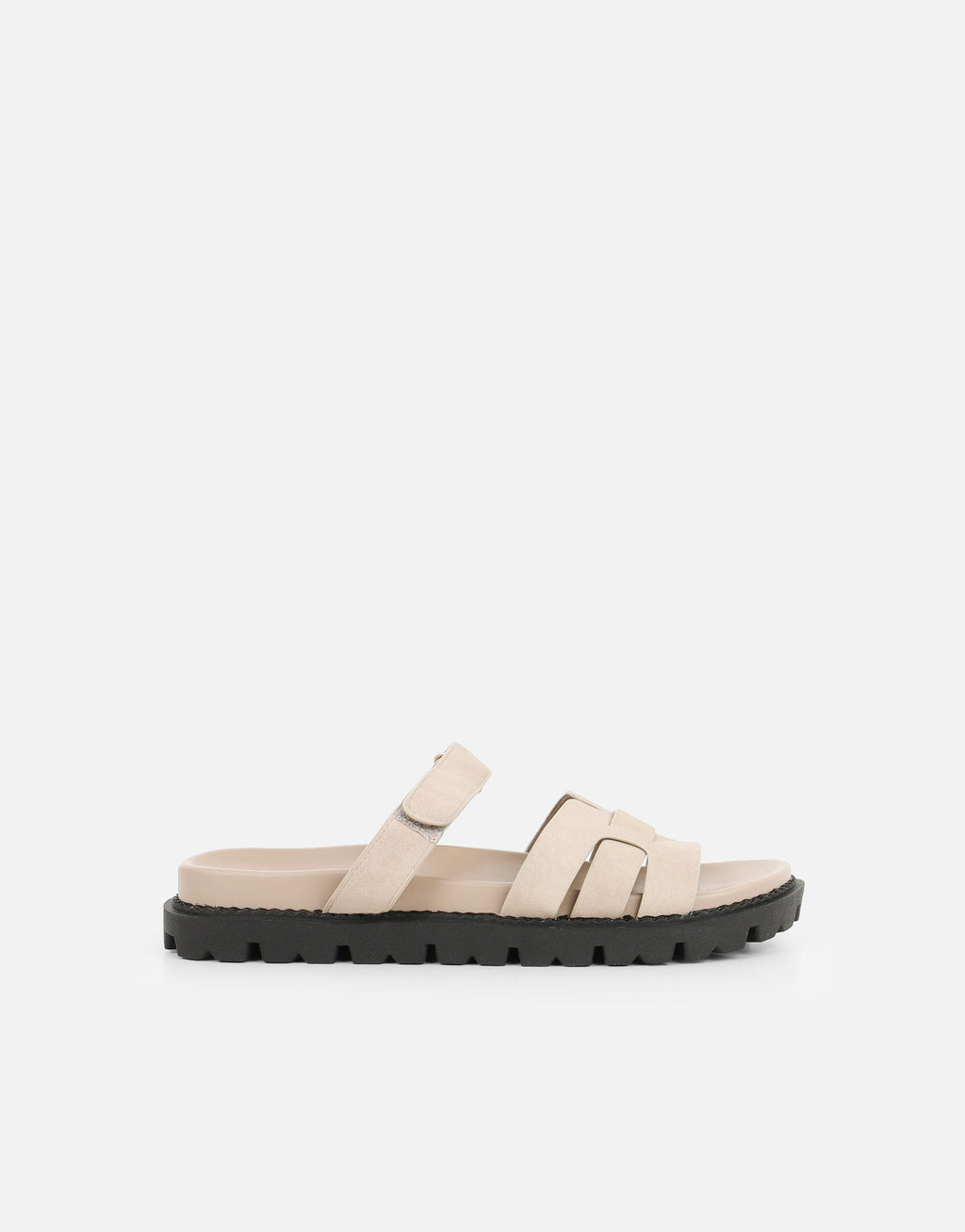Adelle Stone Nubuck Chunky Footbed Slides