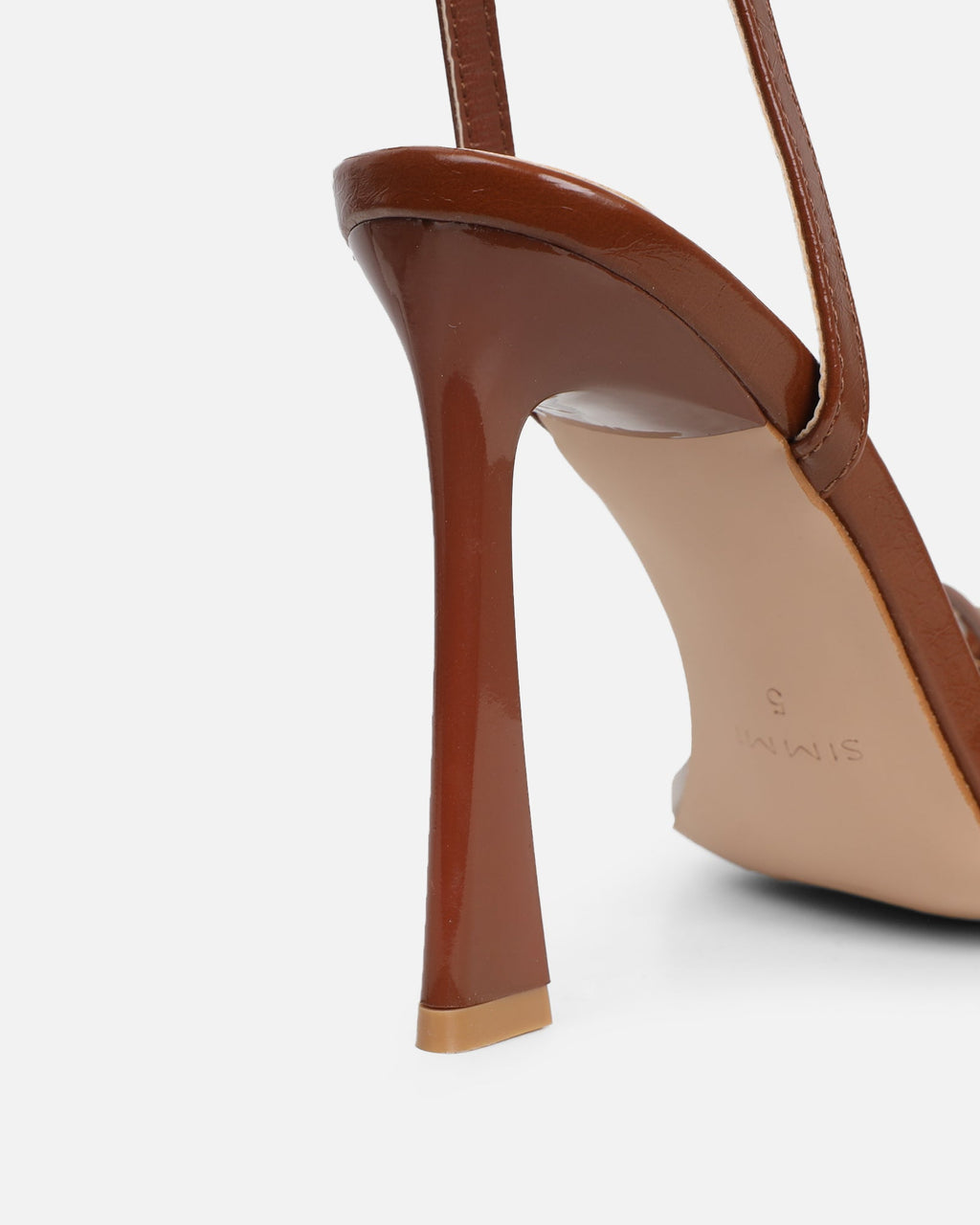 Anesca Tan Shine Heeled Sandals