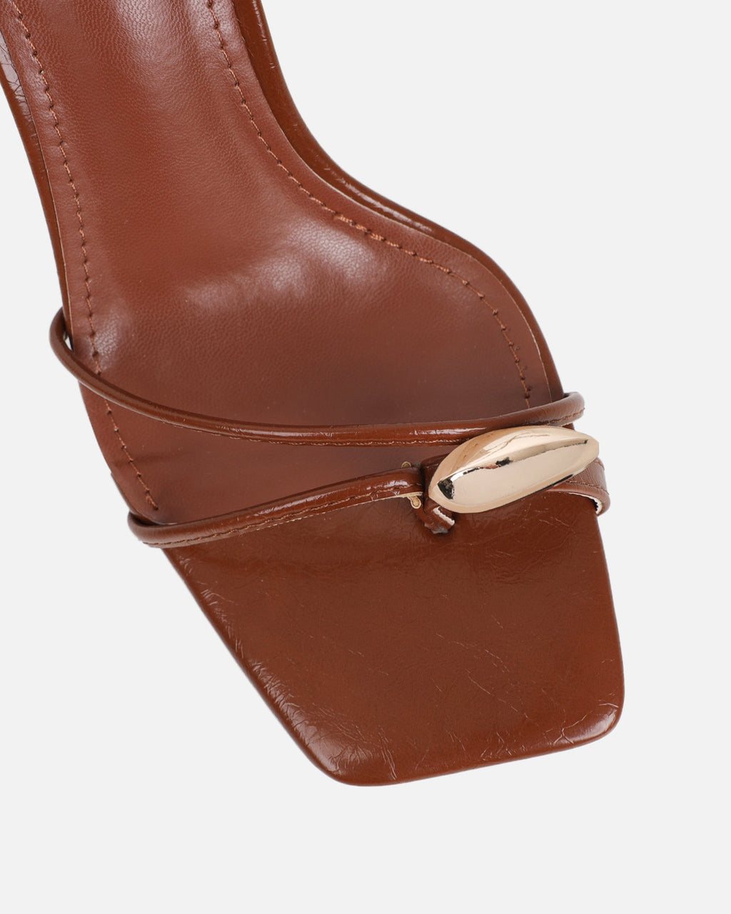Anesca Tan Shine Heeled Sandals