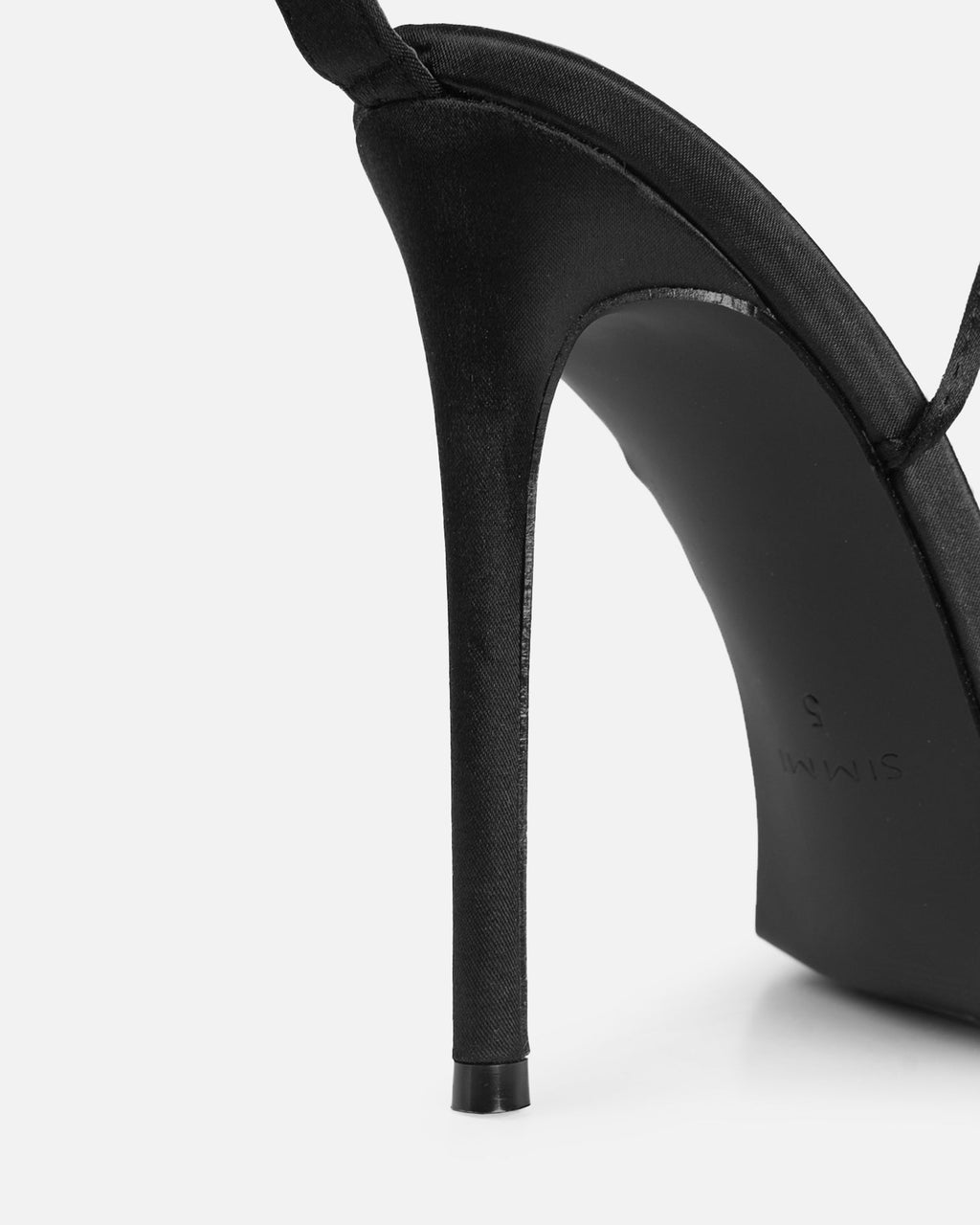 Betty Black Flower Heeled Sandals