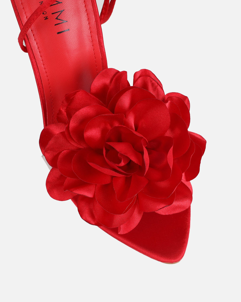 Betty Red Flower Heeled Sandals