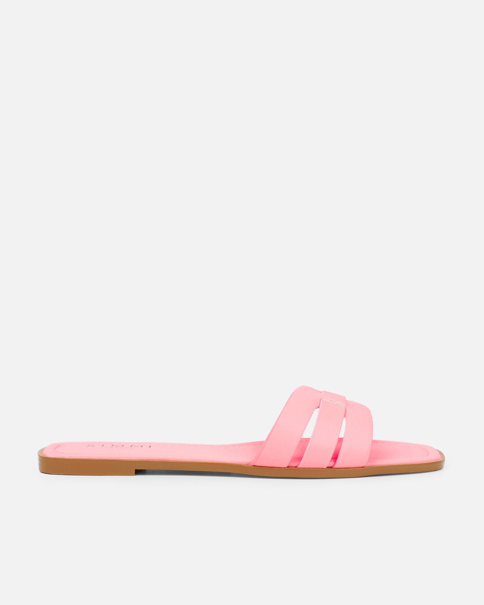 Jorja Baby Pink Slip On Flat Sandals
