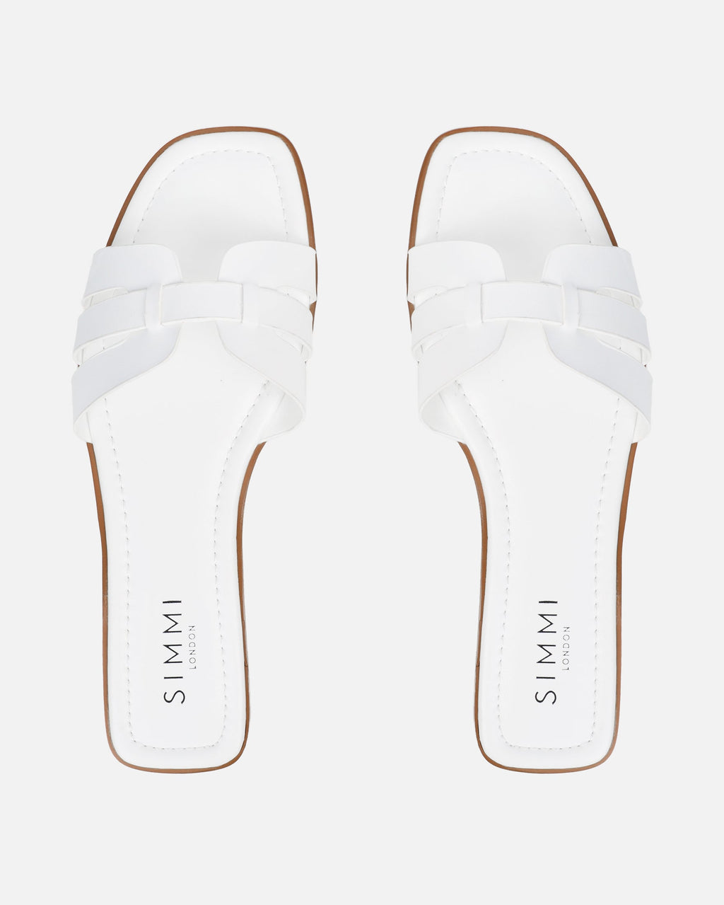 Jorja White Slip On Flat Sandals