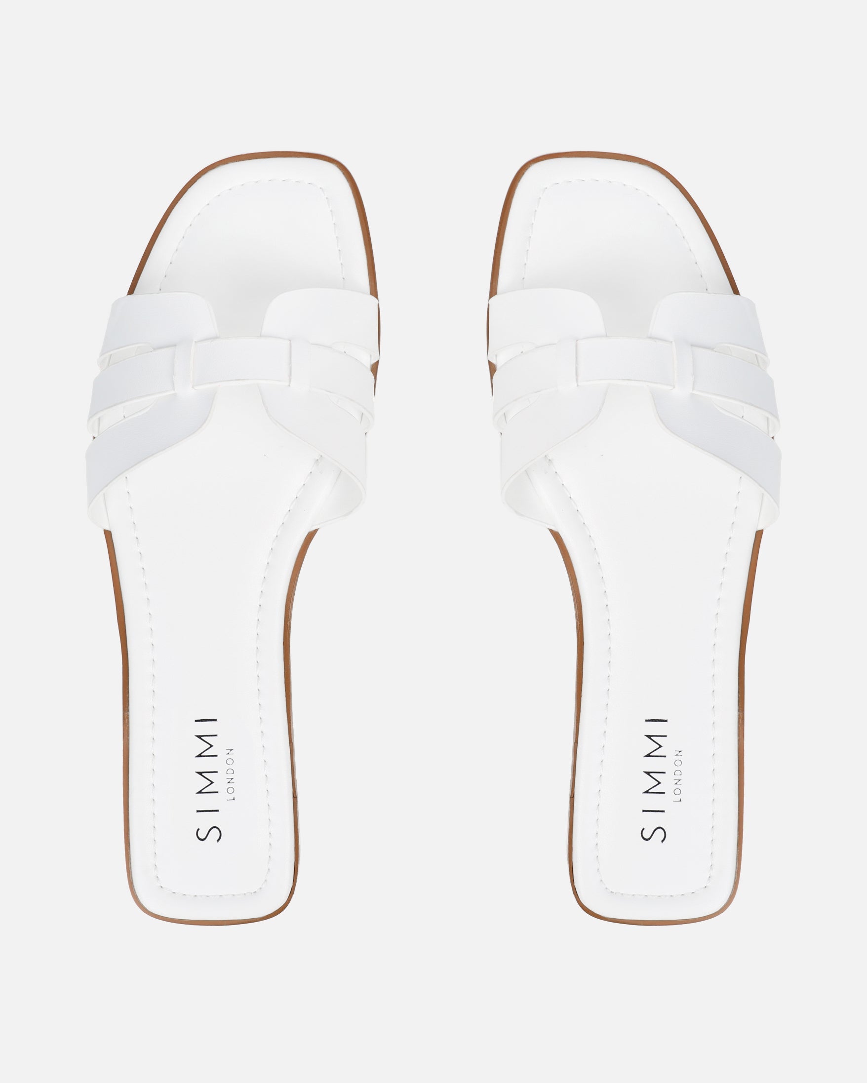 Jorja White Slip On Flat Sandals
